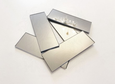 Зеркальная мозайка прямоугольной формы 63*30 мм (125 шт)