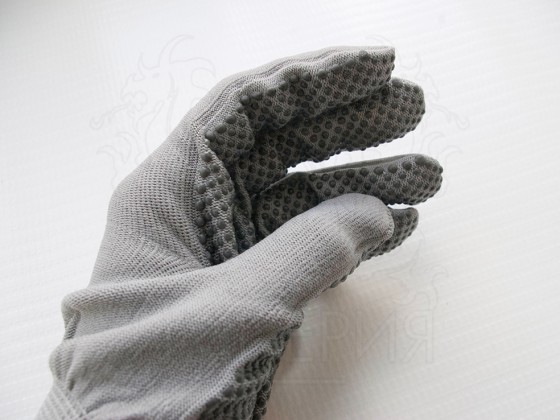 Перчатки нейлоновые с точечным покрытием