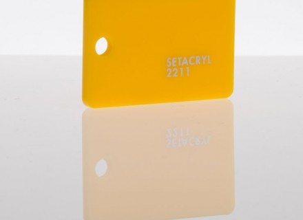 Литьевое оргстекло Setacryl, толщина 3 мм, желтый 2211
