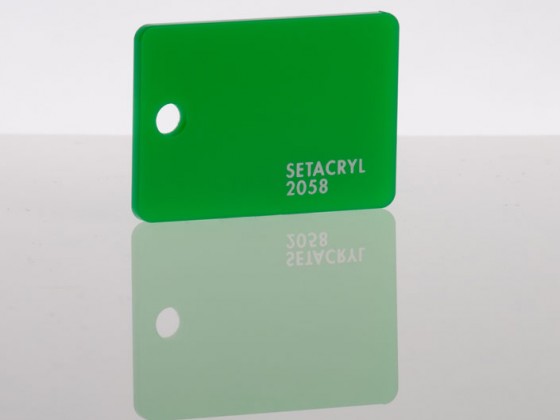 Литьевое оргстекло Setacryl, толщина 3 мм, зеленый 2058
