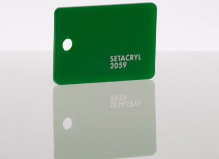 Литьевое оргстекло Setacryl, толщина 3 мм, зеленый 2059