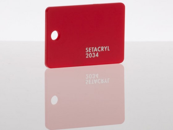 Литьевое оргстекло Setacryl, толщина 3 мм, красный 2034