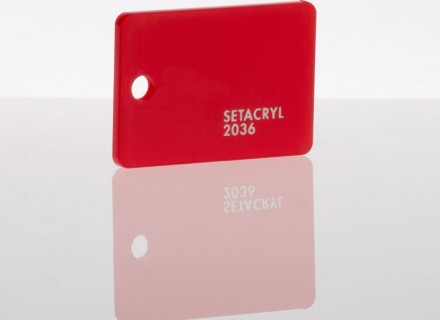 Литьевое оргстекло Setacryl, толщина 3 мм, красный 2036