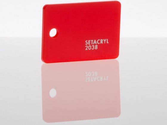 Литьевое оргстекло Setacryl, толщина 3 мм, красный 2038