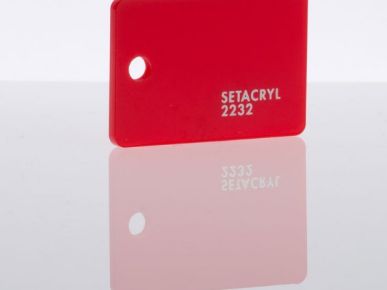 Литьевое оргстекло Setacryl, толщина 3 мм, красный 2232