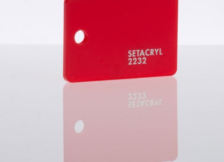 Литьевое оргстекло Setacryl, толщина 3 мм, красный 2232