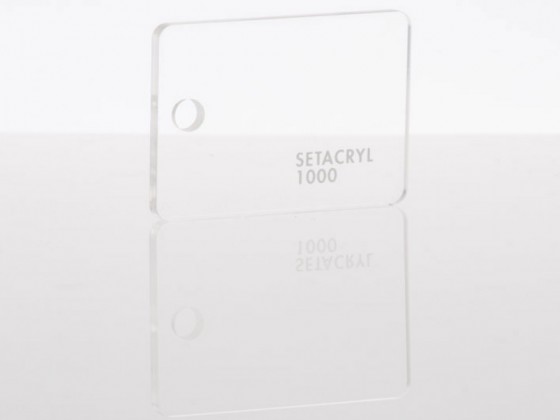 Литьевое прозрачное оргстекло SETACRYL, толщина 20 мм, прозрачный