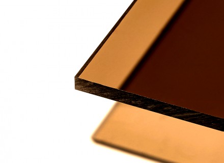Монолитный поликарбонат Borrex "Оптимальный" толщина 8 мм, бронза йод