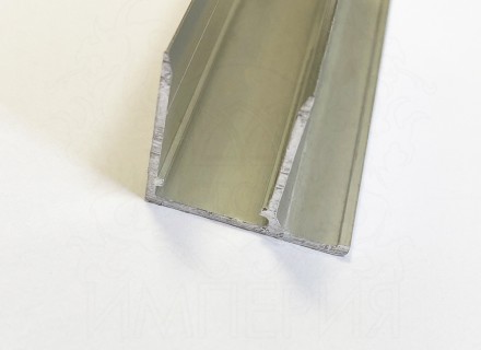 Профиль торцевой алюминиевый F16 мм.