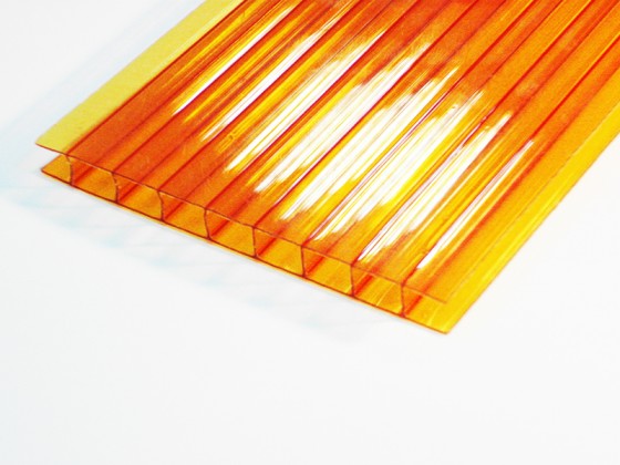 Сотовый поликарбонат IRROX толщина 4 мм, оранжевый
