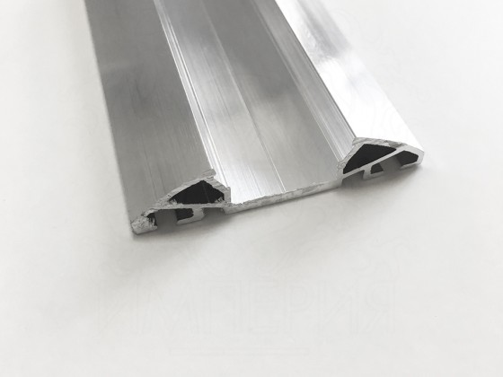Планка Al-Imper прижимная алюминиевая верхняя 50 мм (без декора) PV.50.d