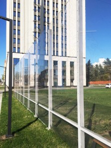 Шумозащитные экраны на Ленинском проспекте, г. Москва